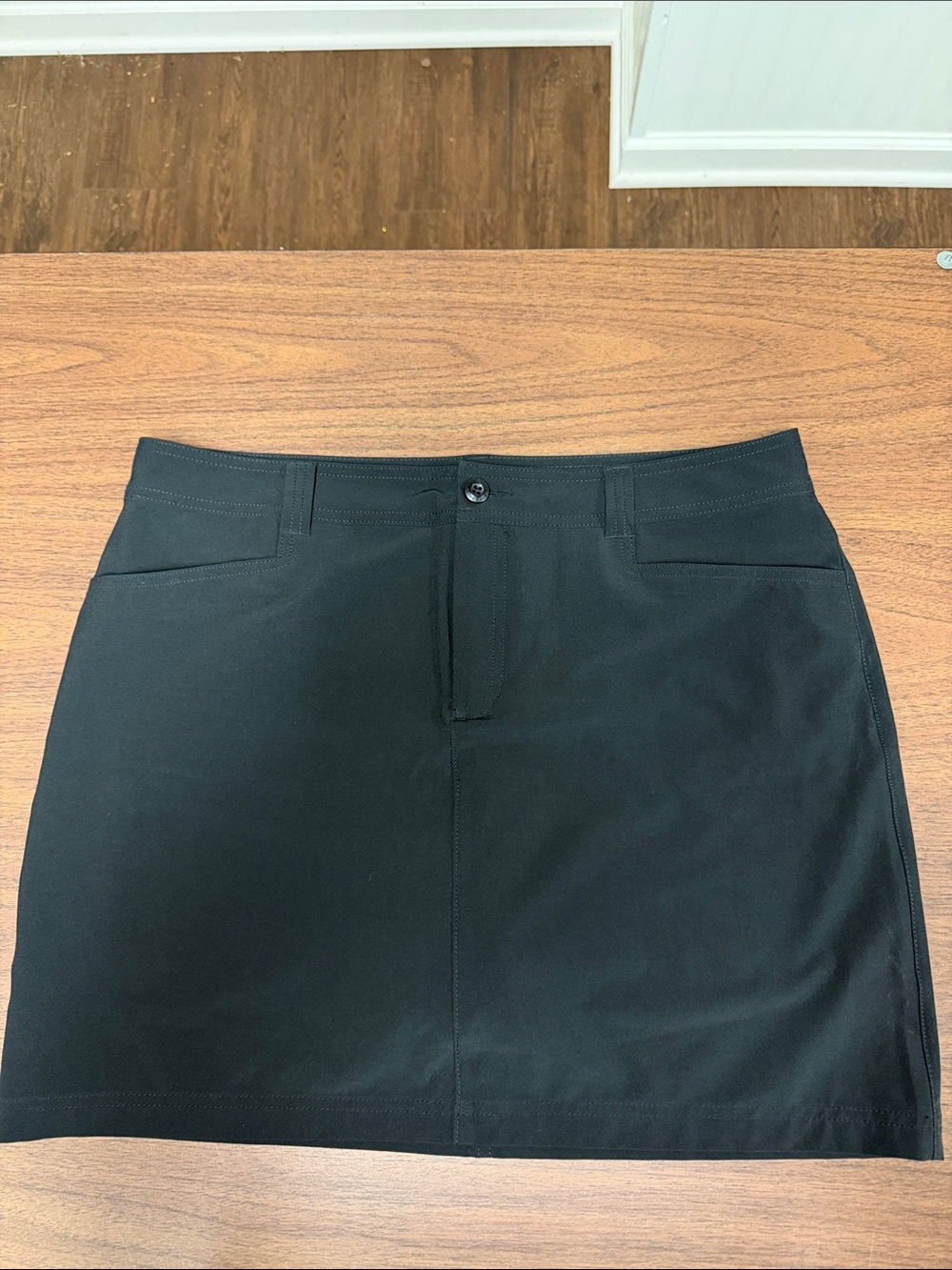 Eddie Bauer Black Mini Skirt - Clean Straight Silhouette